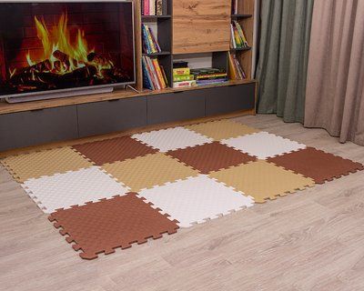 Килимок-пазл Latte 10мм/53х53см (уп 12 шт. 202х152 см) EV090034 фото